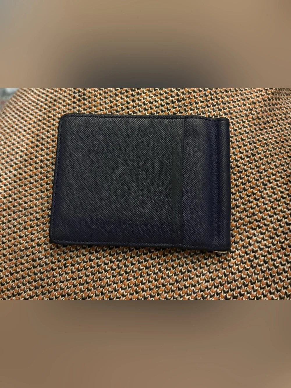 MCM Bifold Wallet With Money Clip (Navy)